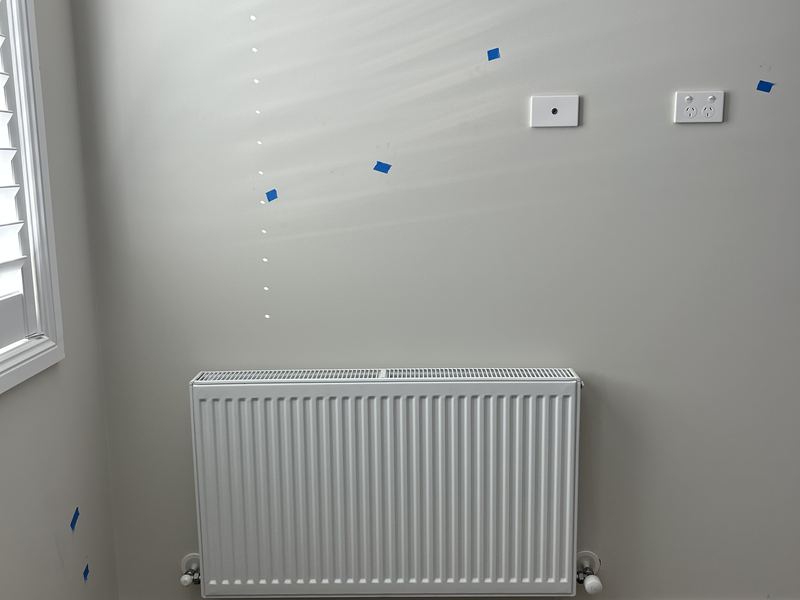 Radiator installation photo 4